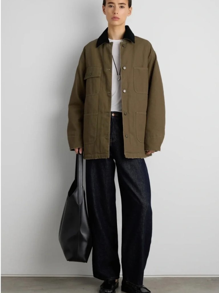 Oak + Fort Olive Green Chore Jacket